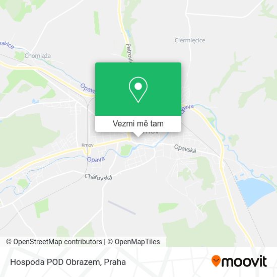 Hospoda POD Obrazem mapa