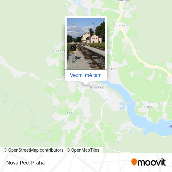 Nová Pec mapa