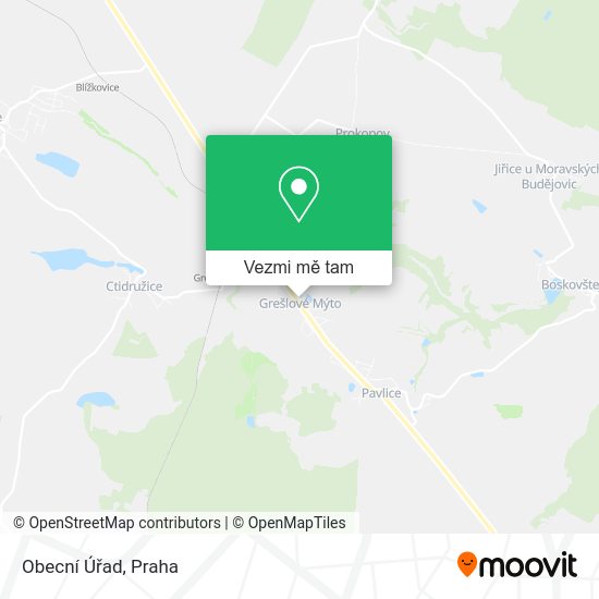Obecní Úřad mapa