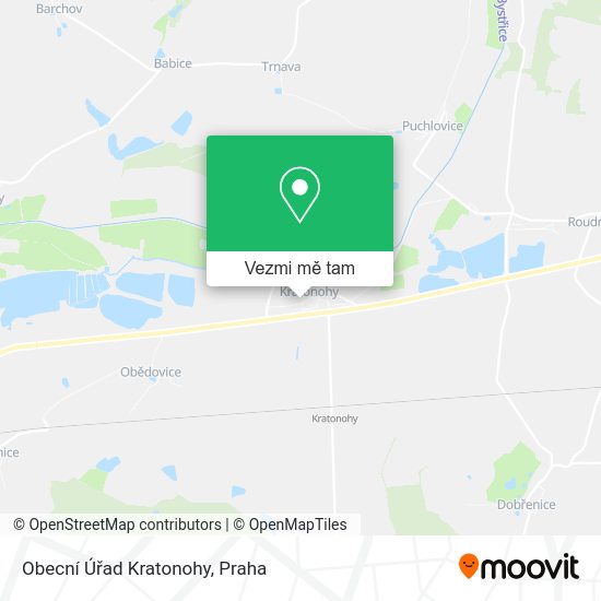 Obecní Úřad Kratonohy mapa