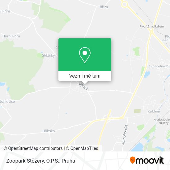Zoopark Stěžery, O.P.S. mapa