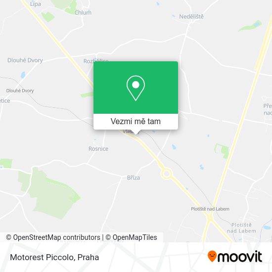 Motorest Piccolo mapa