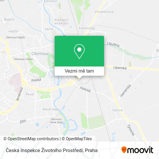 Česká Inspekce Životního Prostředí mapa