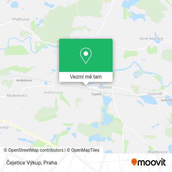 Čejetice Výkup mapa