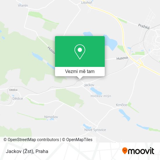 Jackov (Žst) mapa