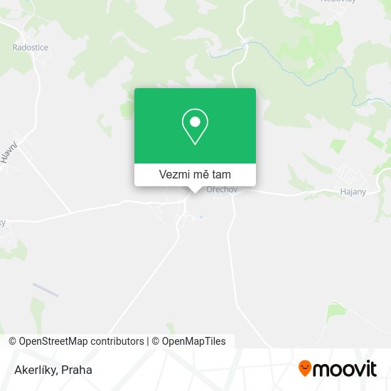 Akerlíky mapa