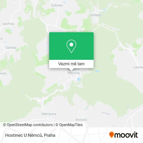 Hostinec U Němců mapa