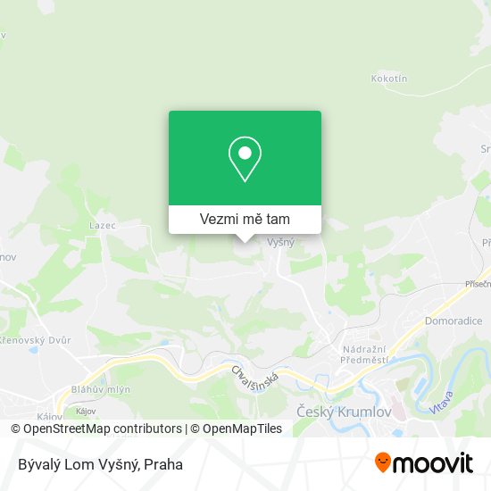 Bývalý Lom Vyšný mapa