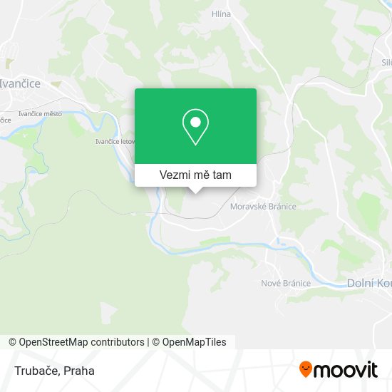 Trubače mapa