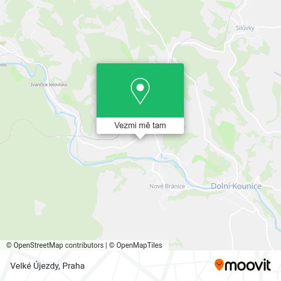 Velké Újezdy mapa