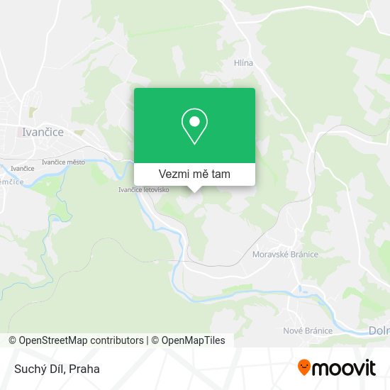 Suchý Díl mapa