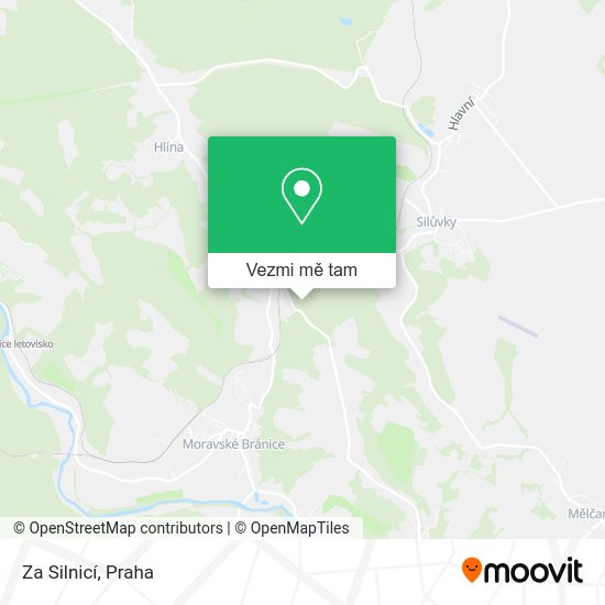 Za Silnicí mapa