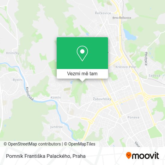 Pomník Františka Palackého mapa