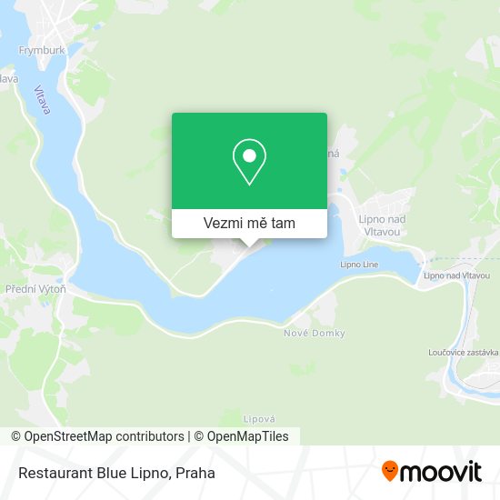 Restaurant Blue Lipno mapa