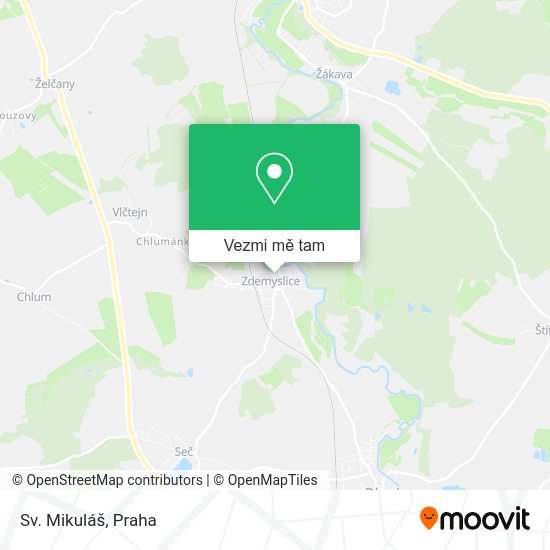 Sv. Mikuláš mapa