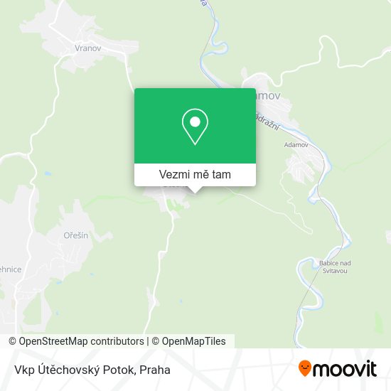 Vkp Útěchovský Potok mapa