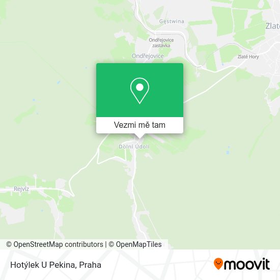 Hotýlek U Pekina mapa