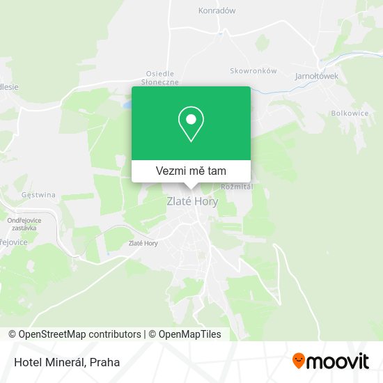 Hotel Minerál mapa