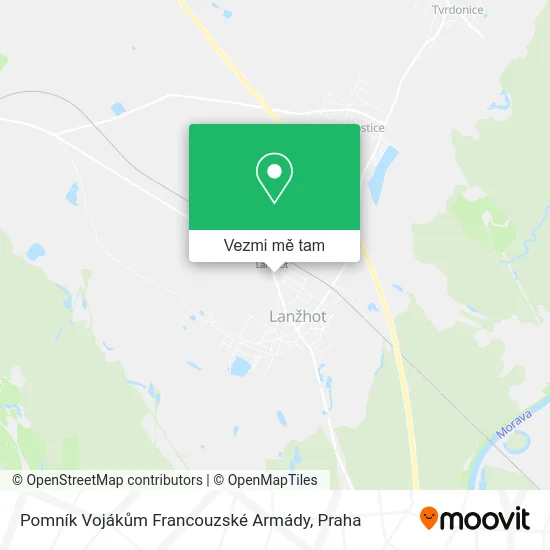 Pomník Vojákům Francouzské Armády mapa