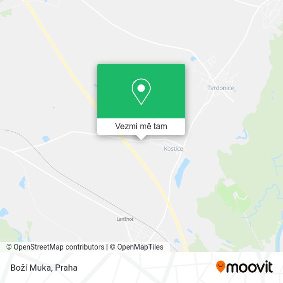 Boží Muka mapa
