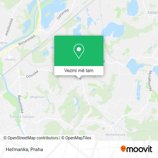 Heřmanka mapa