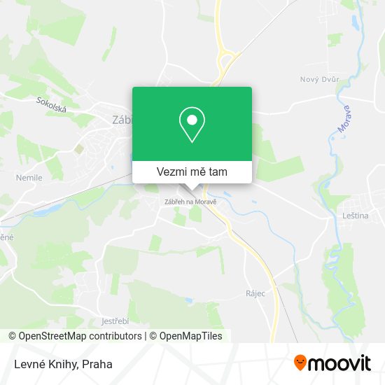 Levné Knihy mapa