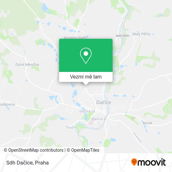Sdh Dačice mapa