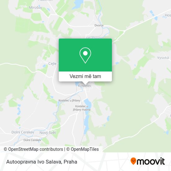 Autoopravna Ivo Salava mapa