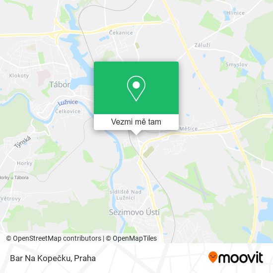 Bar Na Kopečku mapa