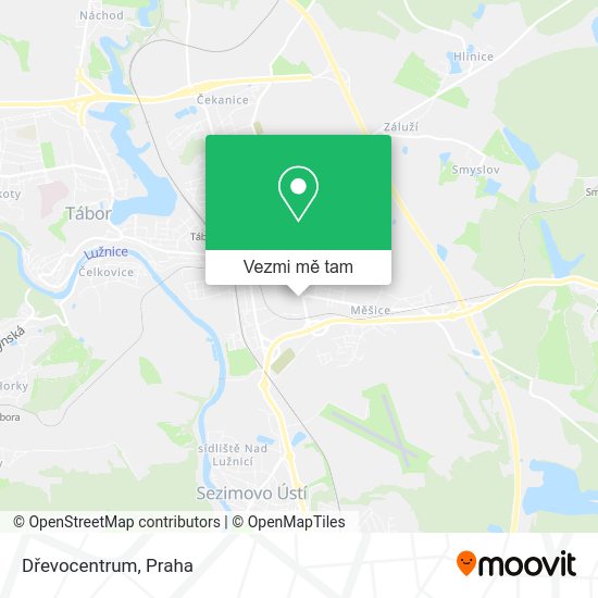 Dřevocentrum mapa