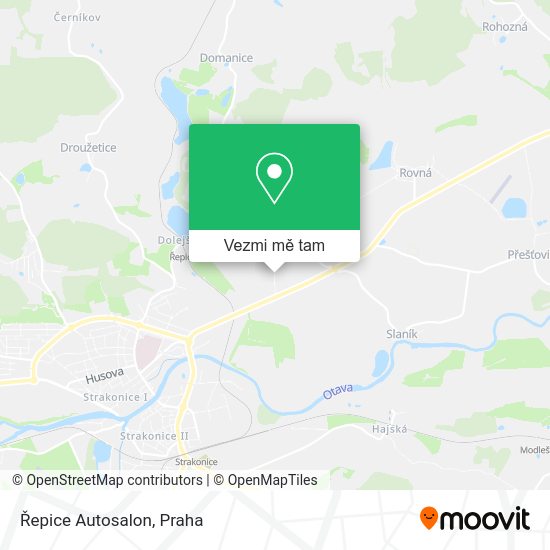 Řepice Autosalon mapa