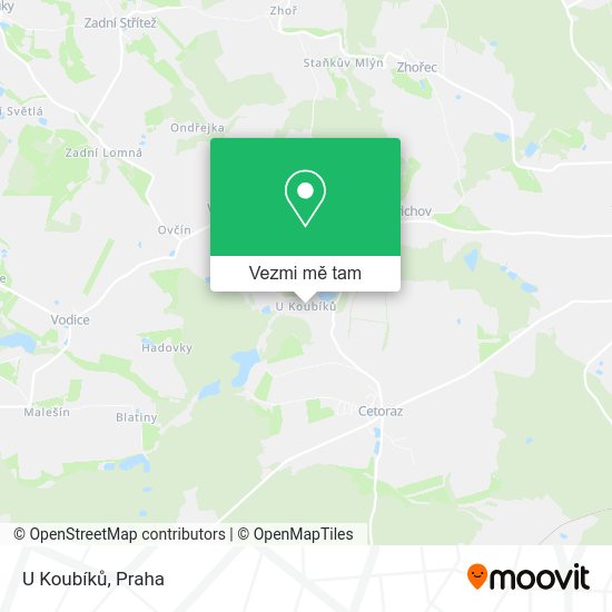 U Koubíků mapa