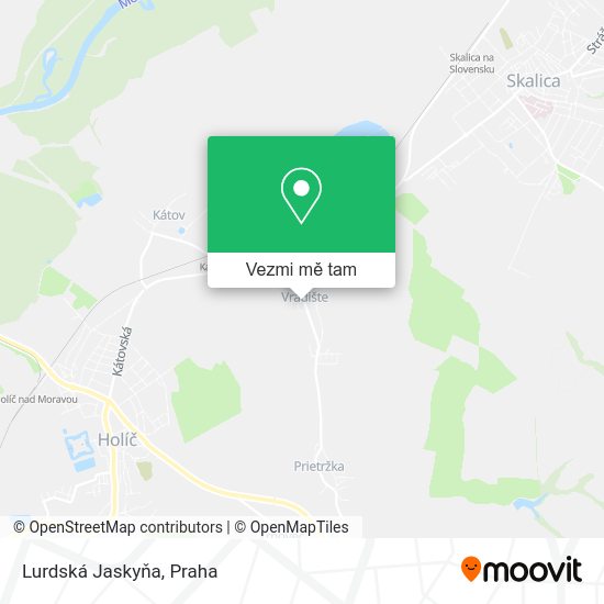 Lurdská Jaskyňa mapa