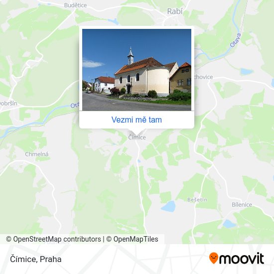 Čímice mapa