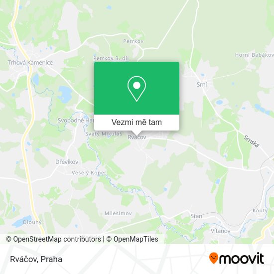 Rváčov mapa