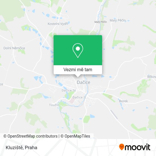 Kluziště mapa