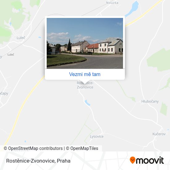 Rostěnice-Zvonovice mapa