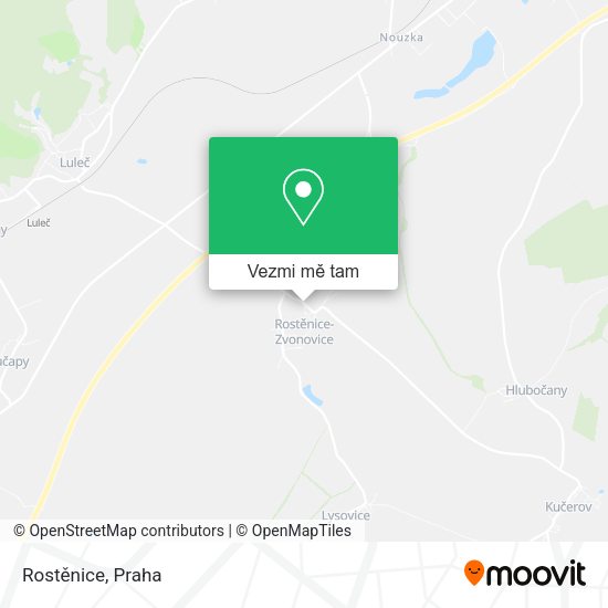 Rostěnice mapa