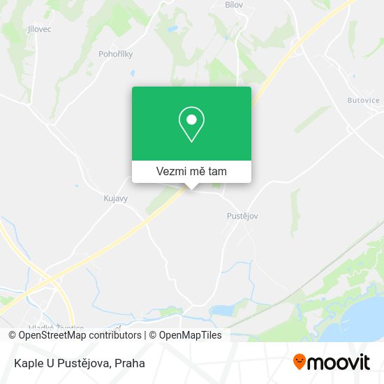 Kaple U Pustějova mapa