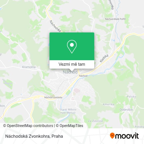 Náchodská Zvonkohra mapa