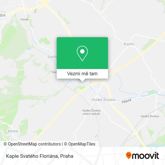 Kaple Svatého Floriána mapa
