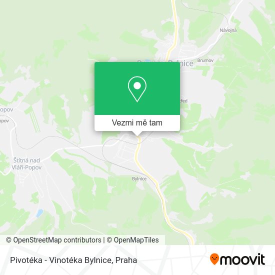 Pivotéka - Vinotéka Bylnice mapa
