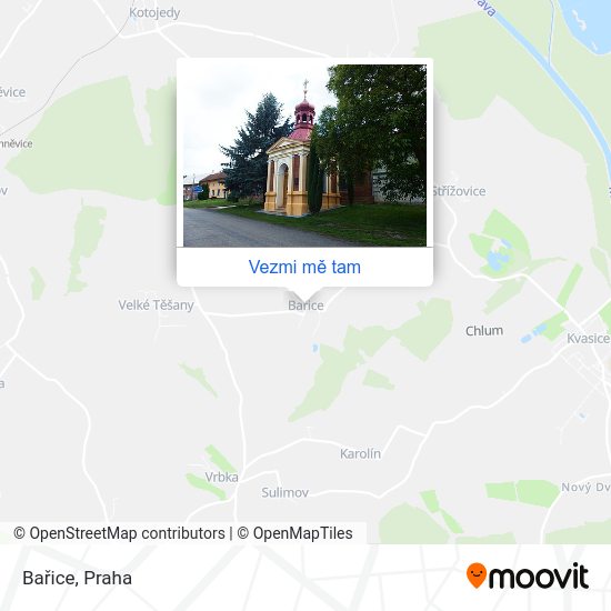Bařice mapa