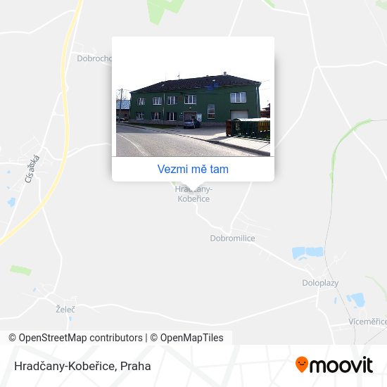 Hradčany-Kobeřice mapa