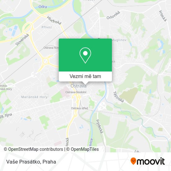 Vaše Prasátko mapa