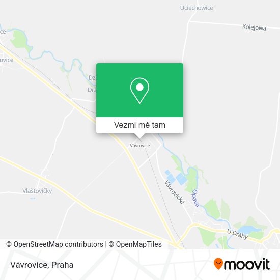 Vávrovice mapa
