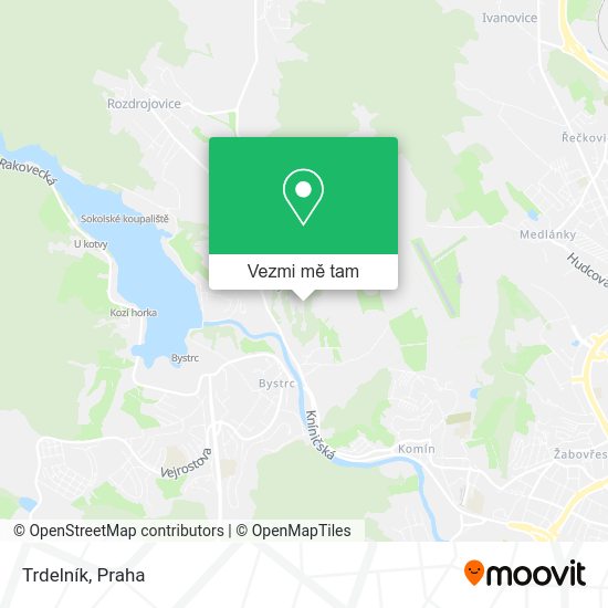 Trdelník mapa