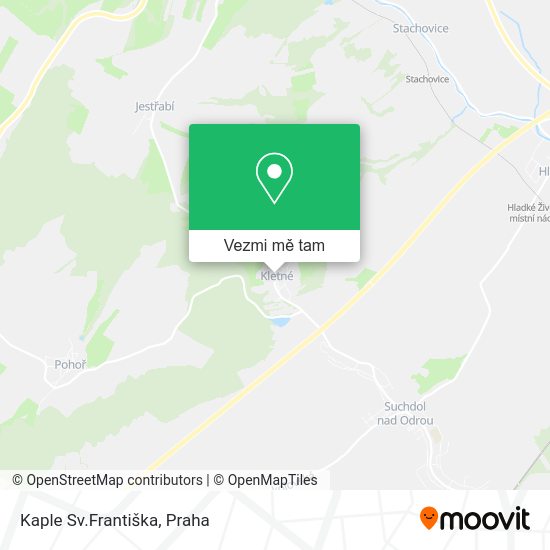 Kaple Sv.Františka mapa