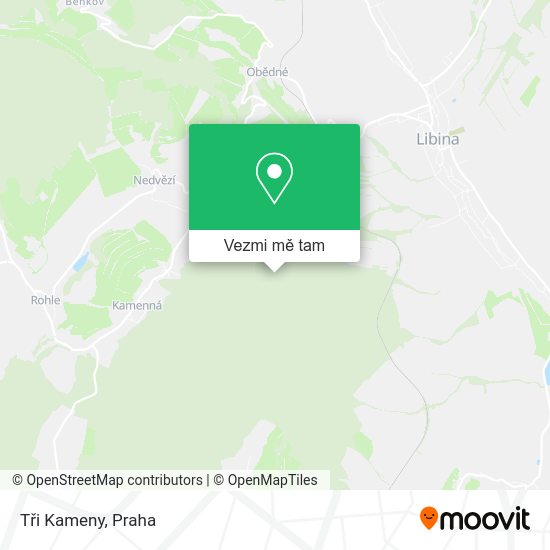 Tři Kameny mapa