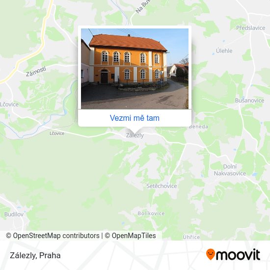 Zálezly mapa